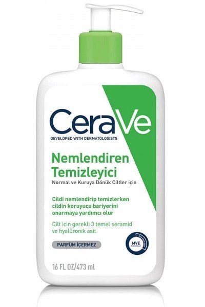 Cerave Normal ve Yağlı Ciltler İçin Nemlendiren Temizleyici 473 ml