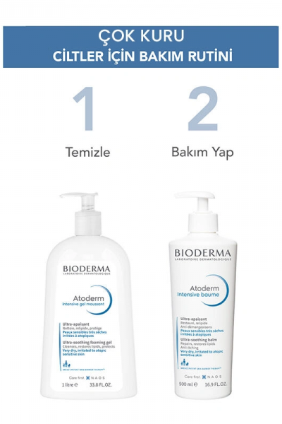 Bioderma Atoderm İntensive Gel Moussant Foaming Gel 1lt