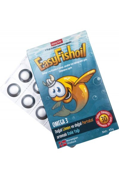 EasyFishOil Omega-3 30 Çiğnenebilir Jel Form