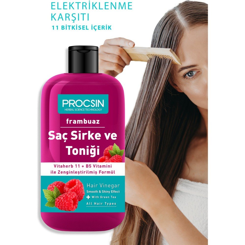 PROCSIN Frambuazlı Saç Sirke ve Toniği 250 ML PROCSIN Frambuazlı Saç Sirke ve Toniği 250 ML