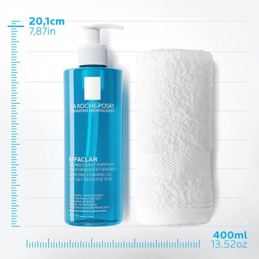 La Roche-Posay Effaclar Yağlı Ciltler için Temizleme Jeli 400ml