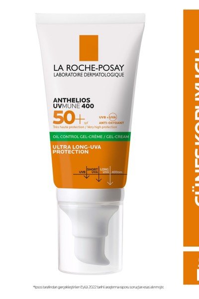 La Roche Posay Anthelios UVmune Oil Control SPF 50+ Yağlı Ciltler İçin Yüz Güneş Kremi 50 ml