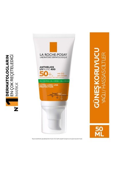 La Roche Posay Anthelios UVmune Oil Control SPF 50+ Yağlı Ciltler İçin Yüz Güneş Kremi 50 ml