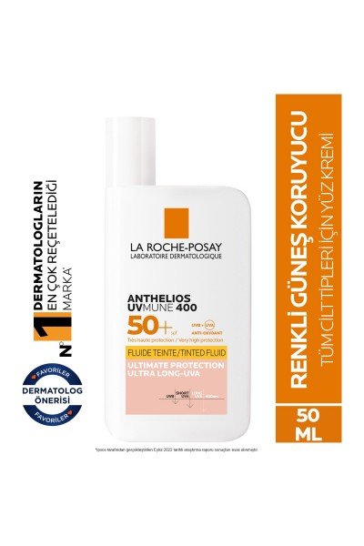 La Roche Posay Anthelios UVmune Fluid Güneş Kremi SPF50+ 50 ml - Renkli