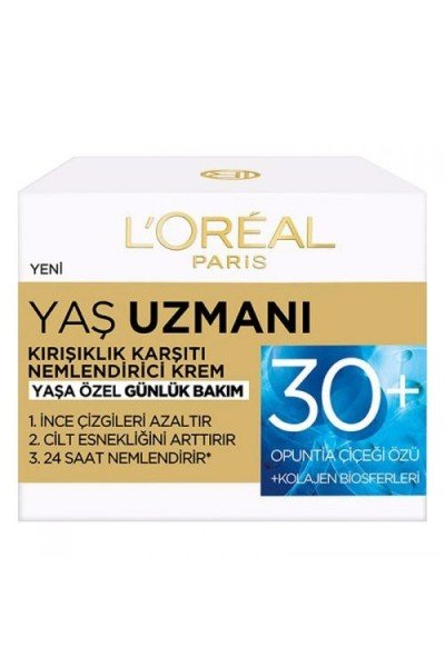Loreal Paris Yaş Uzmanı 30+ Kırışıklık Karşıtı Nemlendirici Krem 50 ml