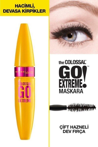 Maybelline New York Siyah Colossal Go Extreme Volume Maskara 