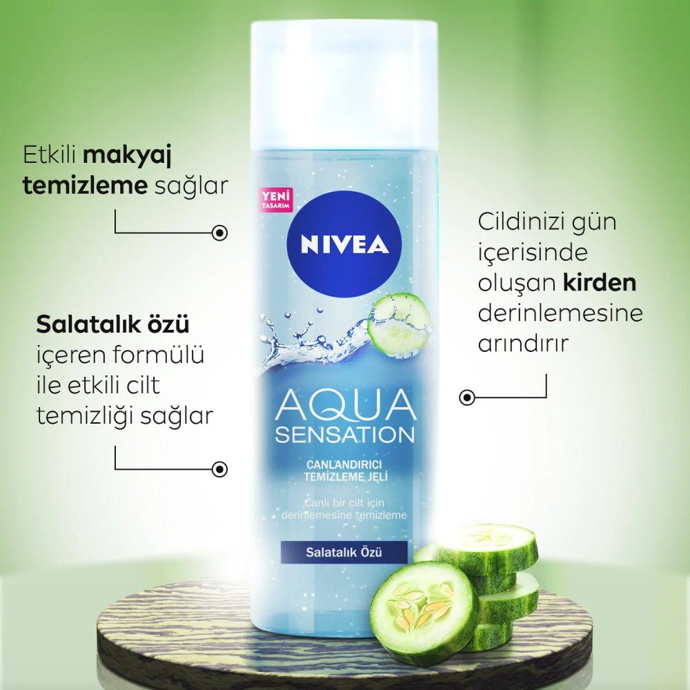 Nivea Aqua Sensation Canlandırıcı Yüz Temizleme Jeli 200 ml