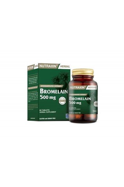 Nutraxin Bromelain 500 mg 60 Kapsül