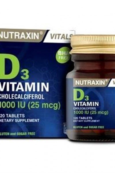 Nutraxin Vitamin D3 1000 IU 120 Tablet