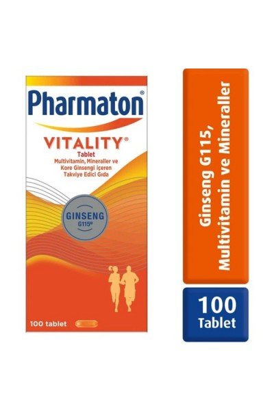 Pharmaton Vitality 100 Kapsül Takviye Edici Gıda