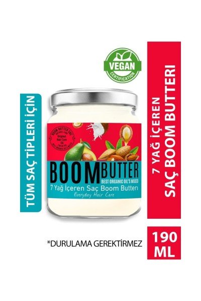BOOM BUTTER Saç Bakım Yağı 190 ML
