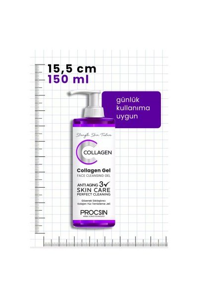 PROCSIN Gözenek Sıkılaştırıcı Kolajen Yüz Temizleme Jeli 150 ML