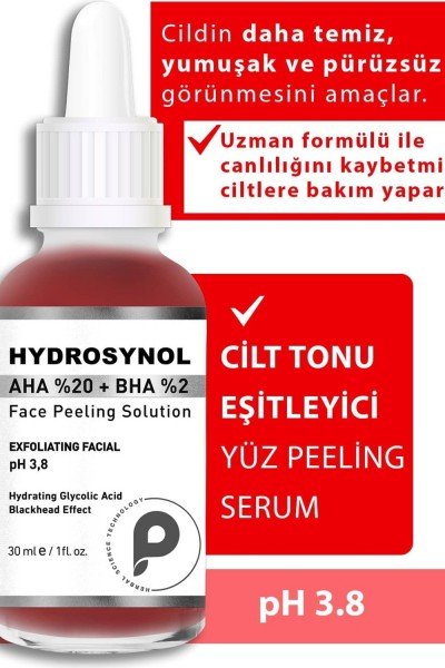 PROCSIN Hydrosynol Canlandırıcı Cilt Tonu Eşitleyici Aha Bha Serum 30 ML