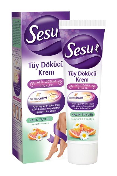 Sesu Tüy Dökücü Krem Kalın Tüylerde Etkili 100ml