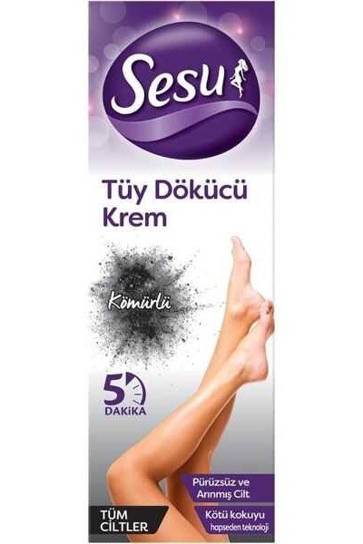 Sesu Tüy Dökücü Krem Kömürlü 100ml 