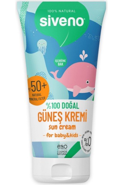 Siveno Bebekler için Doğal Güneş Kremi Spf50+ 50 ml