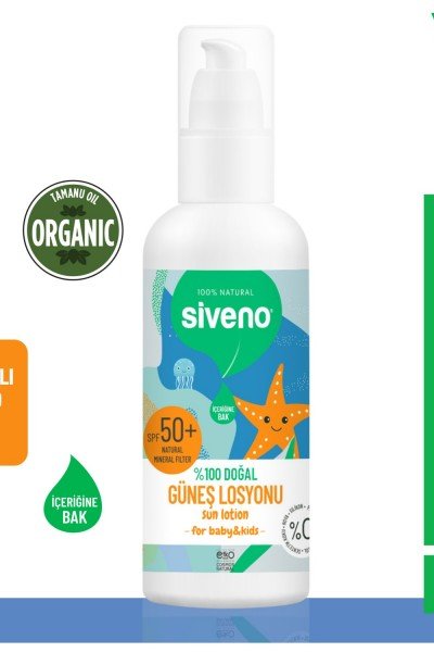 Siveno Çocuklar İçin Doğal Güneş Losyonu 100ml