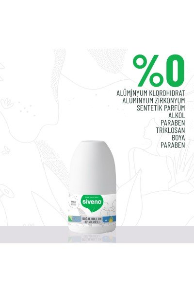 Siveno Doğal Roll-on - Beyazlatıcı Etkili 50ml