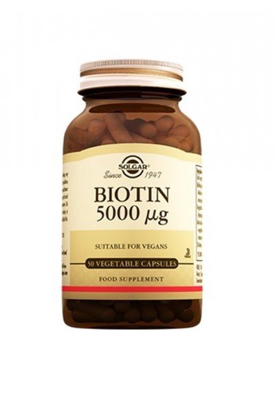 Solgar Biotin 5000 mcg 50 Kapsül
