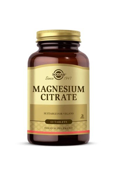 Solgar Magnesium Citrate 200 Mg 60 Tablet