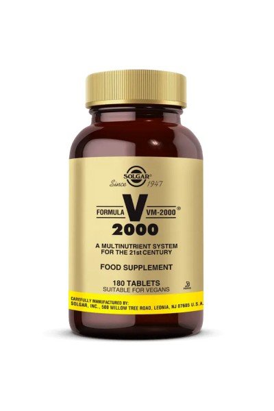 Solgar Formula VM-2000 Multivitamin ve Mineral 180 Tablet