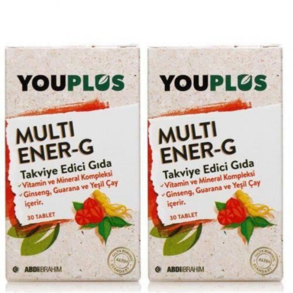Youplus Multi Ener-g Multivitamin 2 X 30 Tablet Youplus Multi Ener-g Multivitamin 2 X 30 Tablet
