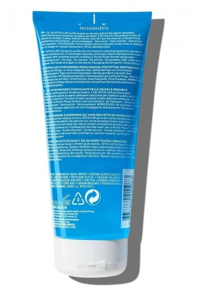 La Roche Posay Effaclar Jel Yağlı Ve Akneye Eğilimli Ciltler için Yüz Temizleme Jeli 200 ml