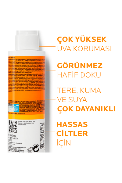 La Roche Posay Anthelios SPF50+ Invisible Yüksek Korumalı Vücut Güneş Kremi Sprey 200 ml